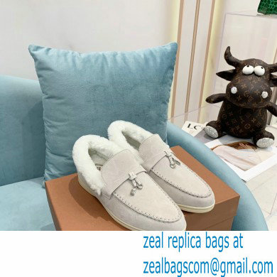 loro piana 2021 WINTER suede calfskin Summer Charms Walk Loafers 13