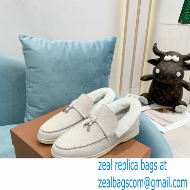 loro piana 2021 WINTER suede calfskin Summer Charms Walk Loafers 13