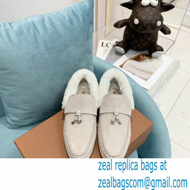 loro piana 2021 WINTER suede calfskin Summer Charms Walk Loafers 13