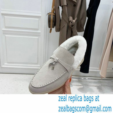loro piana 2021 WINTER suede calfskin Summer Charms Walk Loafers 13