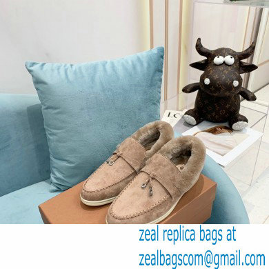loro piana 2021 WINTER suede calfskin Summer Charms Walk Loafers 14