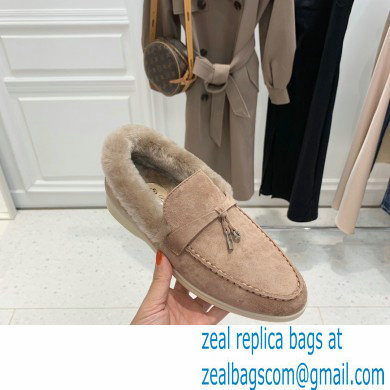 loro piana 2021 WINTER suede calfskin Summer Charms Walk Loafers 14