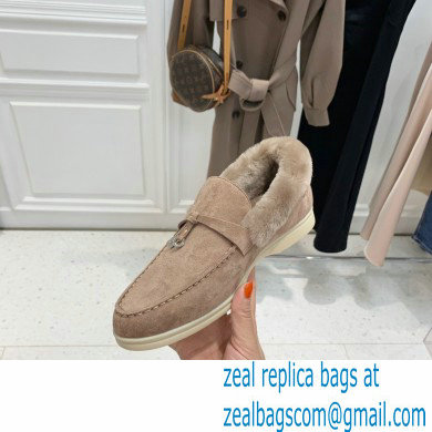 loro piana 2021 WINTER suede calfskin Summer Charms Walk Loafers 14