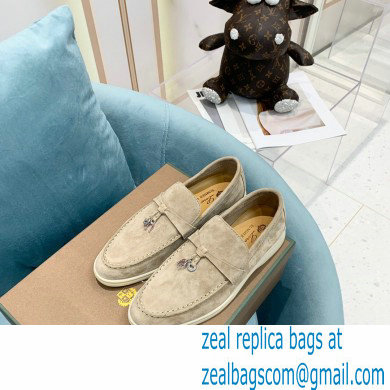 loro piana Suede Calfskin horseshoes Summer Lucky Charms Walk Moccasin 02