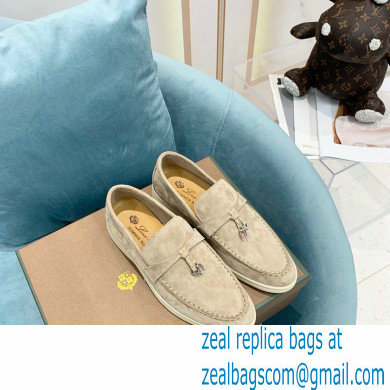 loro piana Suede Calfskin horseshoes Summer Lucky Charms Walk Moccasin 02