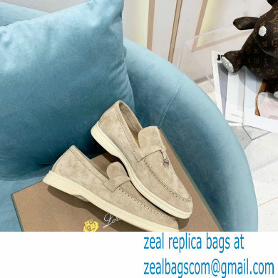 loro piana Suede Calfskin horseshoes Summer Lucky Charms Walk Moccasin 02