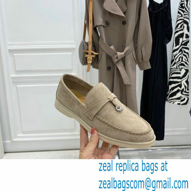 loro piana Suede Calfskin horseshoes Summer Lucky Charms Walk Moccasin 02