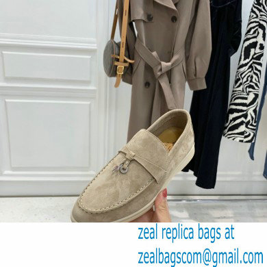 loro piana Suede Calfskin horseshoes Summer Lucky Charms Walk Moccasin 02