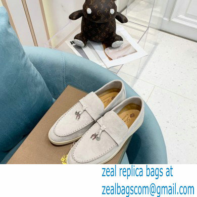 loro piana Suede Calfskin horseshoes Summer Lucky Charms Walk Moccasin 03