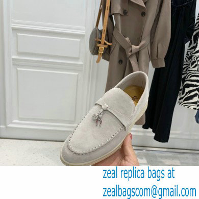 loro piana Suede Calfskin horseshoes Summer Lucky Charms Walk Moccasin 03