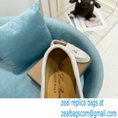 loro piana Suede Calfskin horseshoes Summer Lucky Charms Walk Moccasin 03