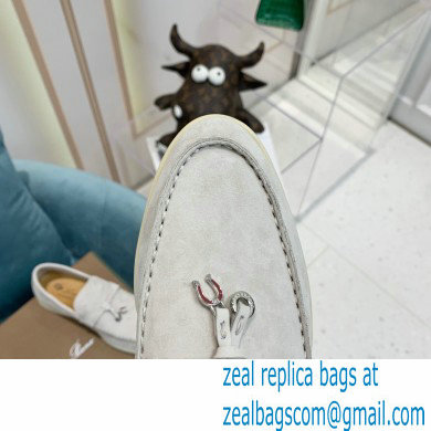 loro piana Suede Calfskin horseshoes Summer Lucky Charms Walk Moccasin 03