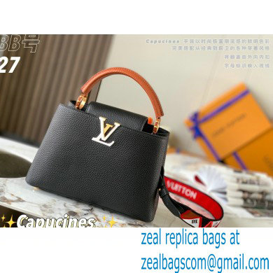 louis vuitton Capucines BB bag m59266 black 2021 - Click Image to Close