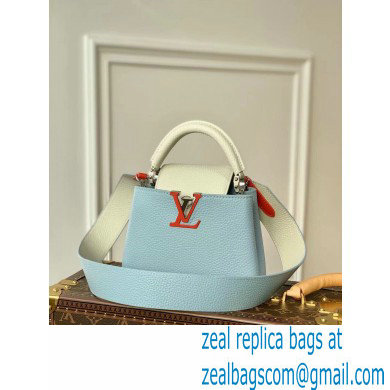 louis vuitton Capucines Mini bag m57519 Olympe Blue/Red/White - Click Image to Close