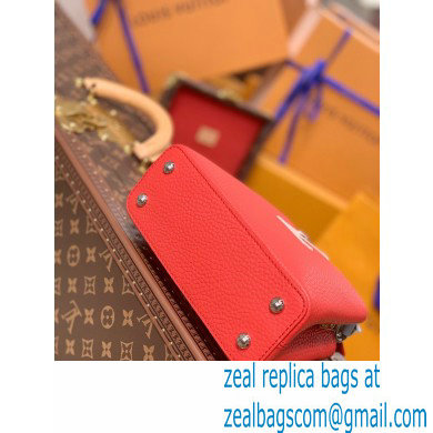 louis vuitton Capucines Mini bag m57520 Coral/Greige Beige/Olympe Blue - Click Image to Close