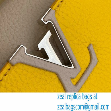 louis vuitton Capucines Mini bag m57520 yellow/nude pink