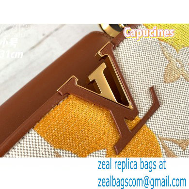 louis vuitton colourful striped canvas Capucines BB bag m57651 2021 - Click Image to Close