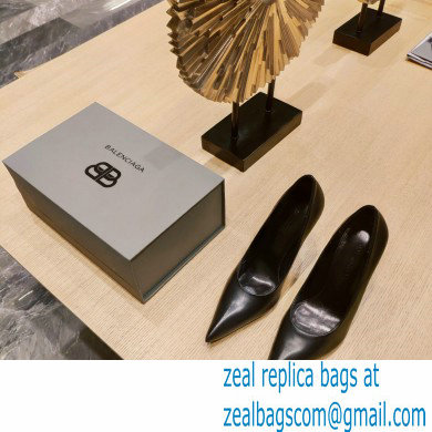 Balenciaga Heel 10cm Pointed toe Pumps Black 2022 - Click Image to Close