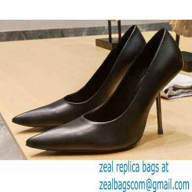 Balenciaga Heel 10cm Pointed toe Pumps Black 2022 - Click Image to Close