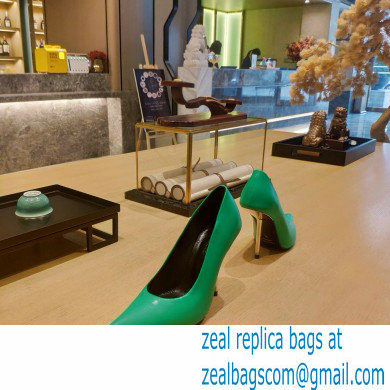 Balenciaga Heel 10cm Pointed toe Pumps Green 2022