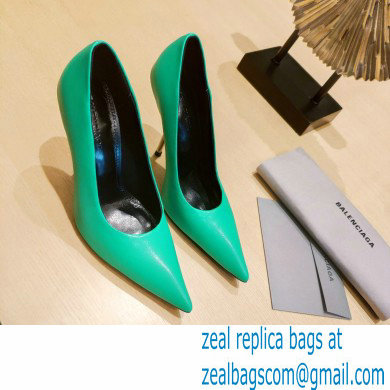 Balenciaga Heel 10cm Pointed toe Pumps Green 2022