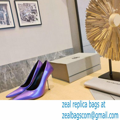 Balenciaga Heel 10cm Pointed toe Pumps Purple 2022