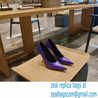 Balenciaga Heel 10cm Pointed toe Pumps Purple 2022