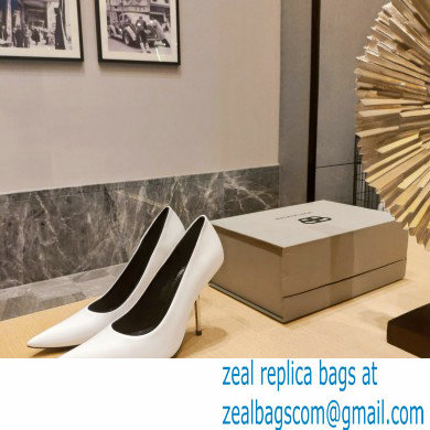 Balenciaga Heel 10cm Pointed toe Pumps White 2022