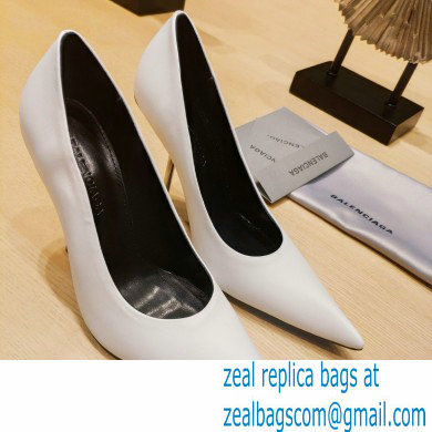 Balenciaga Heel 10cm Pointed toe Pumps White 2022