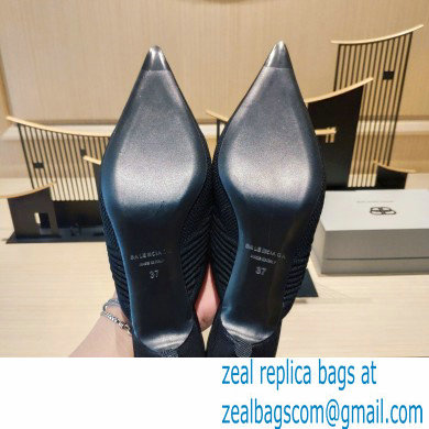 Balenciaga Heel 4cm Knife 2.0 Knit Mules Black 2022