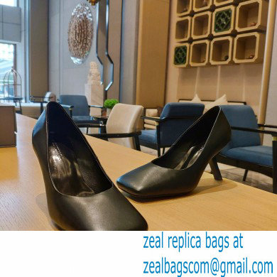 Balenciaga Heel 8.5cm Void d'Orsay Pumps Leather Black 2022 - Click Image to Close