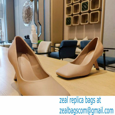 Balenciaga Heel 8.5cm Void d'Orsay Pumps Leather Nude 2022