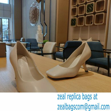 Balenciaga Heel 8.5cm Void d'Orsay Pumps Leather White 2022