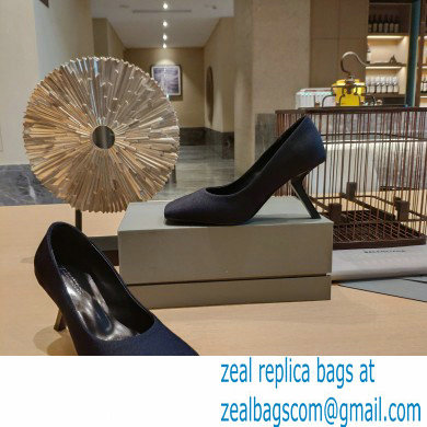 Balenciaga Heel 8.5cm Void d'Orsay Pumps Satin Black 2022