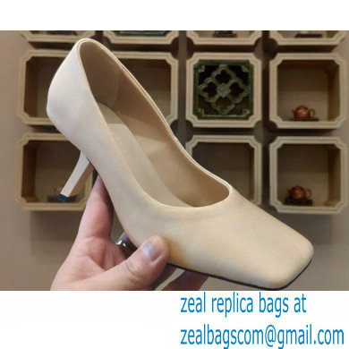 Balenciaga Heel 8.5cm Void d'Orsay Pumps Satin Nude 2022 - Click Image to Close