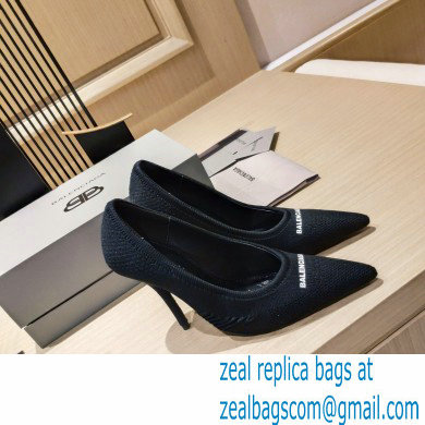 Balenciaga Heel 9cm Knife 2.0 Knit Pumps Black 2022