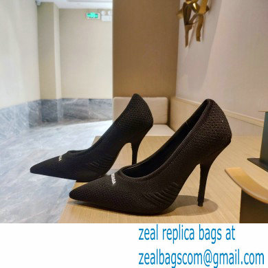 Balenciaga Heel 9cm Knife 2.0 Knit Pumps Black 2022