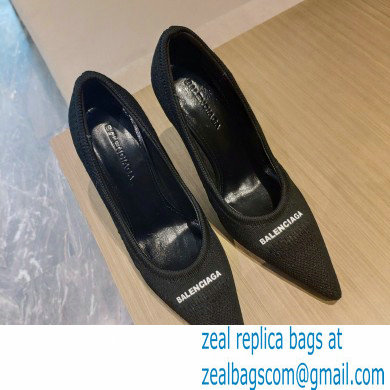 Balenciaga Heel 9cm Knife 2.0 Knit Pumps Black 2022