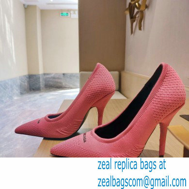 Balenciaga Heel 9cm Knife 2.0 Knit Pumps Pink 2022 - Click Image to Close