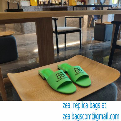 Balenciaga Squared Heel 2.5cm Box Sandals BB Logo Green 2021 - Click Image to Close
