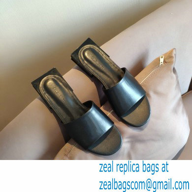 Balenciaga Squared Heel 2.5cm Box Sandals Logo Back Black 2021