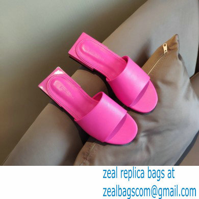 Balenciaga Squared Heel 2.5cm Box Sandals Logo Back Fuchsia 2021 - Click Image to Close