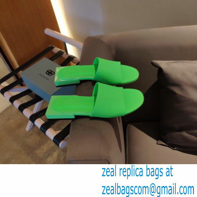 Balenciaga Squared Heel 2.5cm Box Sandals Logo Back Green 2021 - Click Image to Close