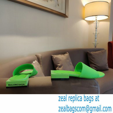 Balenciaga Squared Heel 2.5cm Box Sandals Logo Back Green 2021 - Click Image to Close