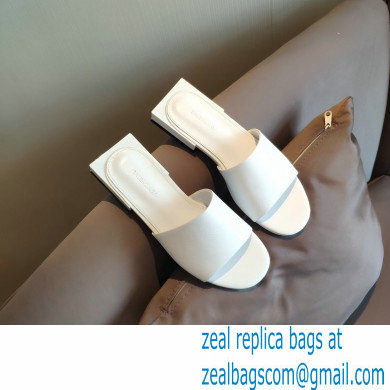 Balenciaga Squared Heel 2.5cm Box Sandals Logo Back White 2021