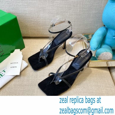 Bottega Veneta Tufted Insole Stretch Leather sandals Black 2021 - Click Image to Close