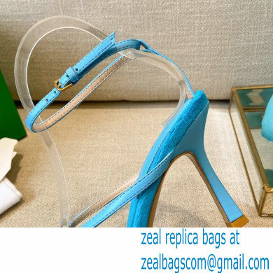 Bottega Veneta Tufted Insole Stretch Leather sandals Blue 2021