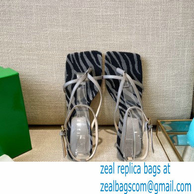 Bottega Veneta Tufted Insole Stretch Leather sandals Zebra Gray 2021 - Click Image to Close