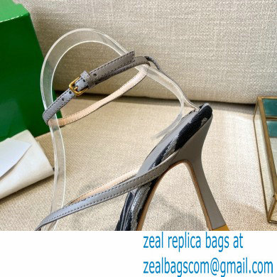 Bottega Veneta Tufted Insole Stretch Leather sandals Zebra Gray 2021
