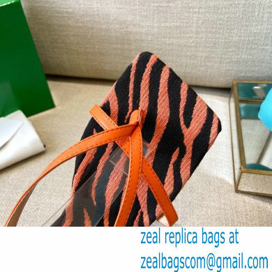 Bottega Veneta Tufted Insole Stretch Leather sandals Zebra Orange 2021 - Click Image to Close